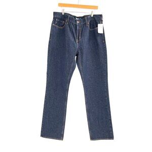NwT Old Navy Mens Straight Fit Jeans 38x34 Rinse Wash Denim Classic Blue Casual